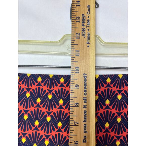 Splits59 Floral Print Ankle Athletic Athleisure Leggings - Blue/Orange, Size S - Picture 7 of 8